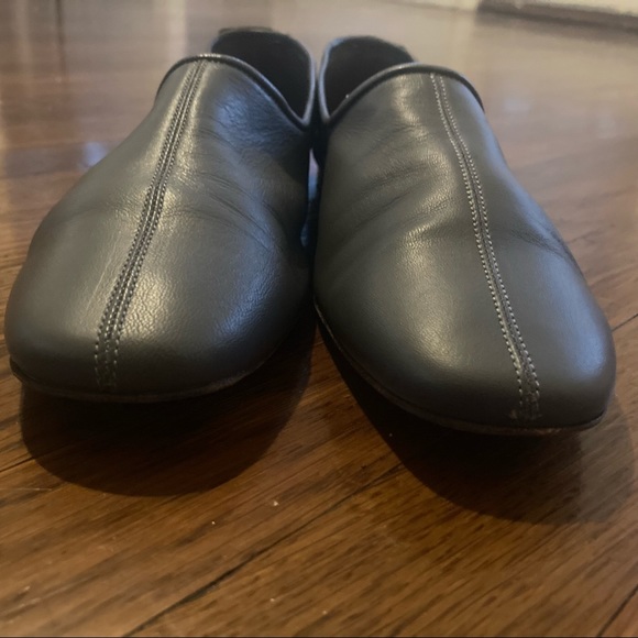 By FAR Petra Gray Smooth Leather Flats Size 9/39 - Picture 3 of 5